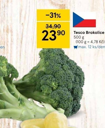 Brokolice Tesco