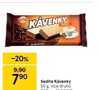 Oplatky Kávenky Sedita