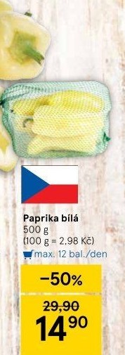 Paprika bílá