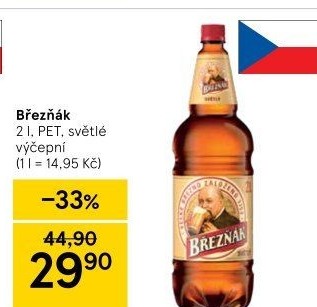 Pivo světlé výčepní 10° Březňák