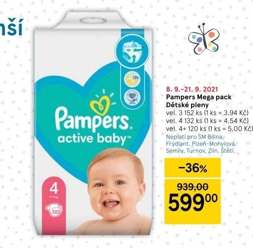 Pleny dětské Pampers