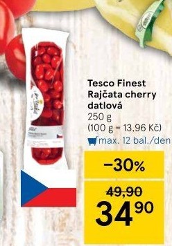 Rajčata cherry Tesco Finest