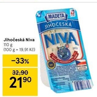 Sýr Niva Jihočeská 50% Madeta