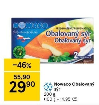 Sýr obalovaný mražený Nowaco