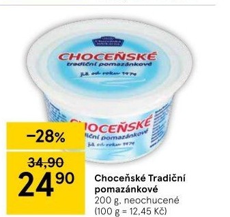 Tradiční pomazánkové Choceňské