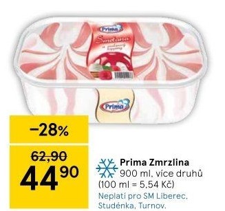 Zmrzlina ve vaničce Prima