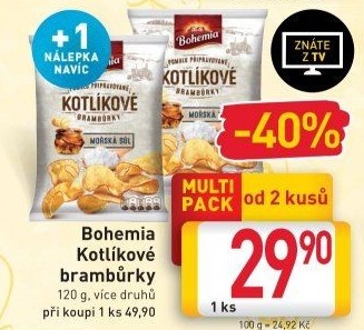 Brambůrky kotlíkové Bohemia Chips