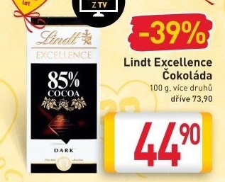 Čokoláda Excellence Lindt