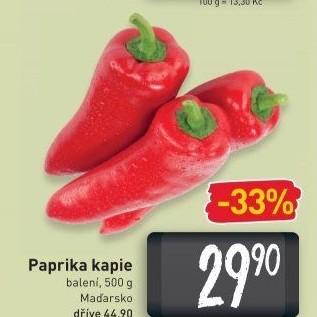 Paprika červená kapie