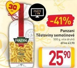 Těstoviny Panzani