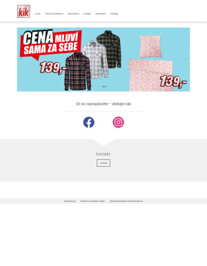 akční leták Kik textil 8.9.2021-14.9.2021