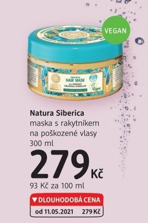 Maska na vlasy Natura Siberica