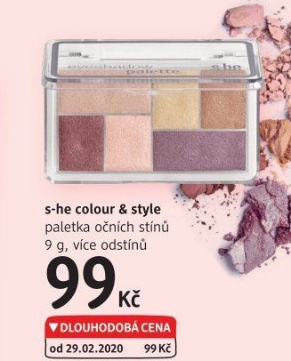 Paletka očních stínů s.he stylezone