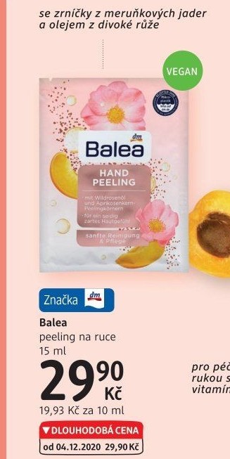 Peeling na ruce Balea