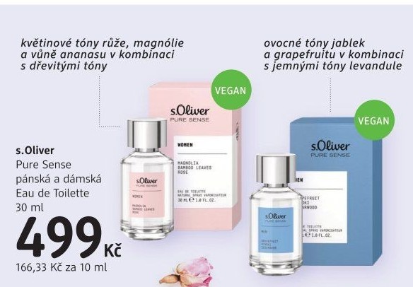 Toaletní voda dámská Pure Sense s.Oliver