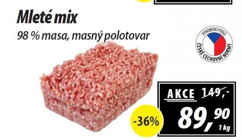Mleté maso mix
