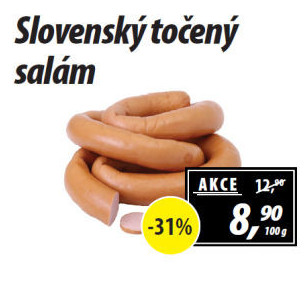 Salám slovenský točený