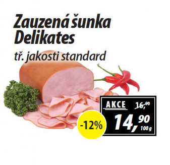 Šunka zauzená delikates standard