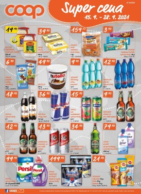akční leták COOP 15.9.2021-21.9.2021