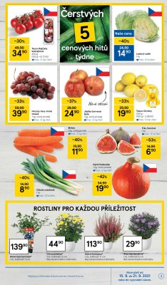 akční leták Tesco 15.9.2021-21.9.2021