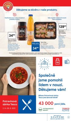 akční leták Tesco 15.9.2021-21.9.2021