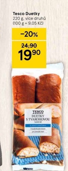 Duetky s náplní Tesco