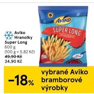 Hranolky mražené Super Long Aviko