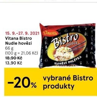 Instantní polévka nudlová Bistro Vitana