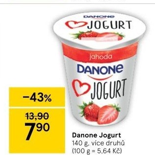 Jogurt ochucený Danone