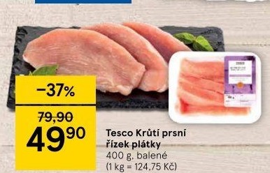 Krůtí prsní řízky Tesco