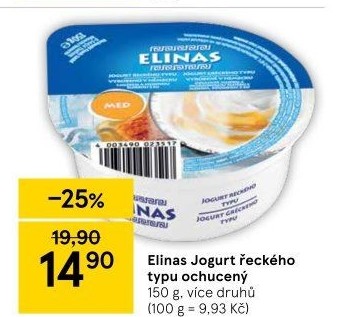 Ochucený jogurt řecký Elinas