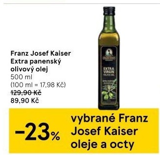 Olivový olej extra panenský Exclusive Franz Josef Kaiser