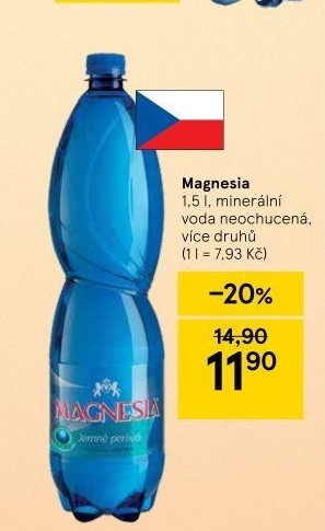 Přírodní voda Magnesia