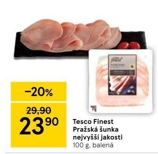 Šunka pražská nejvyšší jakosti Tesco Finest