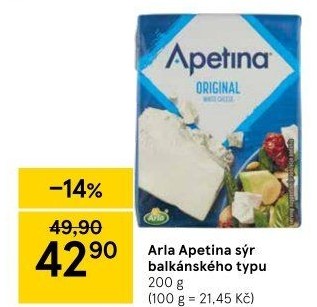 Sýr balkánského typu Apetina Arla