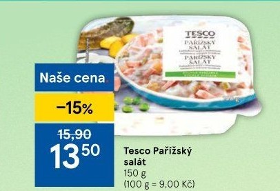 Pařížský salát Tesco