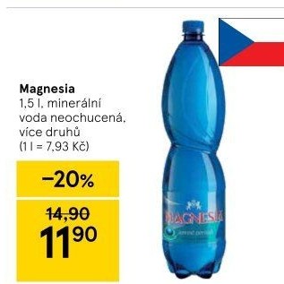 Přírodní voda Magnesia