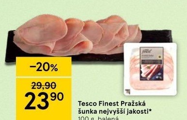 Šunka pražská nejvyšší jakosti Tesco Finest
