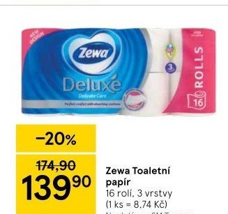 Toaletní papír 3vrstvý Deluxe Zewa