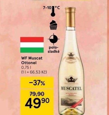 Víno Muscatel Ottonel Way Fine