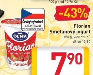Jogurt smetanový Florian Olma