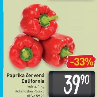 Paprika červená