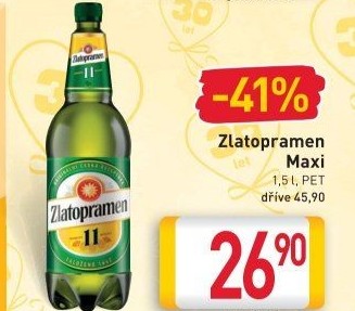 Pivo světlý ležák 11° Zlatopramen