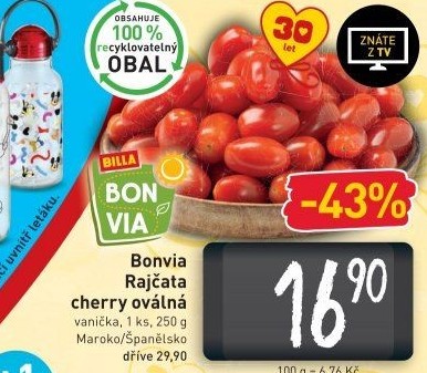 Rajčata cherry Billa Bonvia