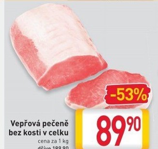 Vepřová pečeně bez kosti