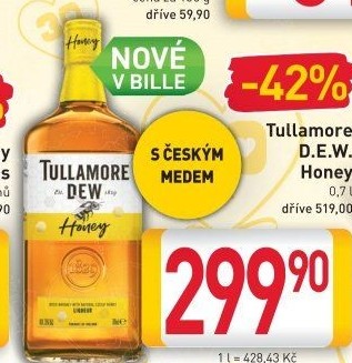 Whisky irská Honey Tullamore Dew