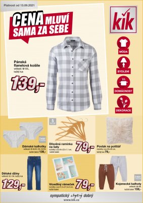 akční leták Kik textil 13.9.2021-3.10.2021