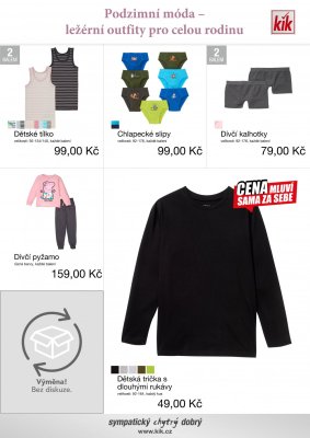 akční leták Kik textil 13.9.2021-3.10.2021