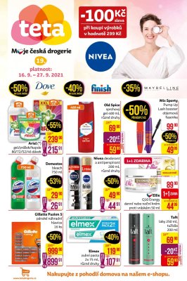 akční leták Teta drogerie 16.9.2021-27.9.2021