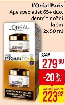 Balení krém denní a noční Age Specialist L'